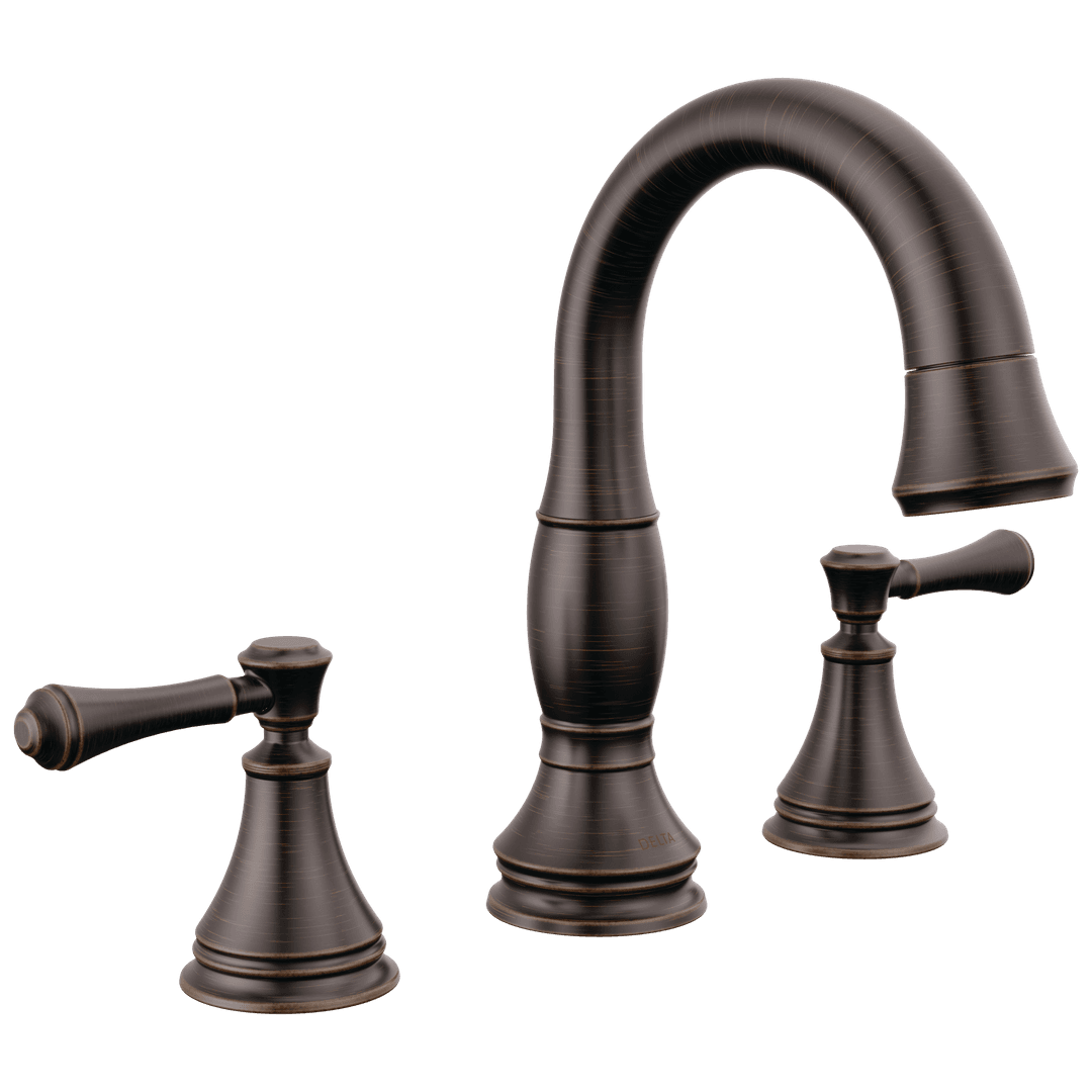 CassidyE Two Handle Widespread Pull Down Bathroom Faucet by Delta Faucet