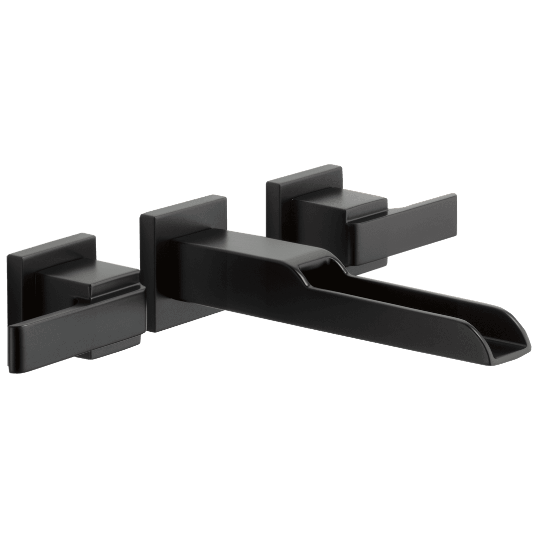 Ara Two Handle Wall Mount Channel Bathroom Faucet Trim by Delta Faucet